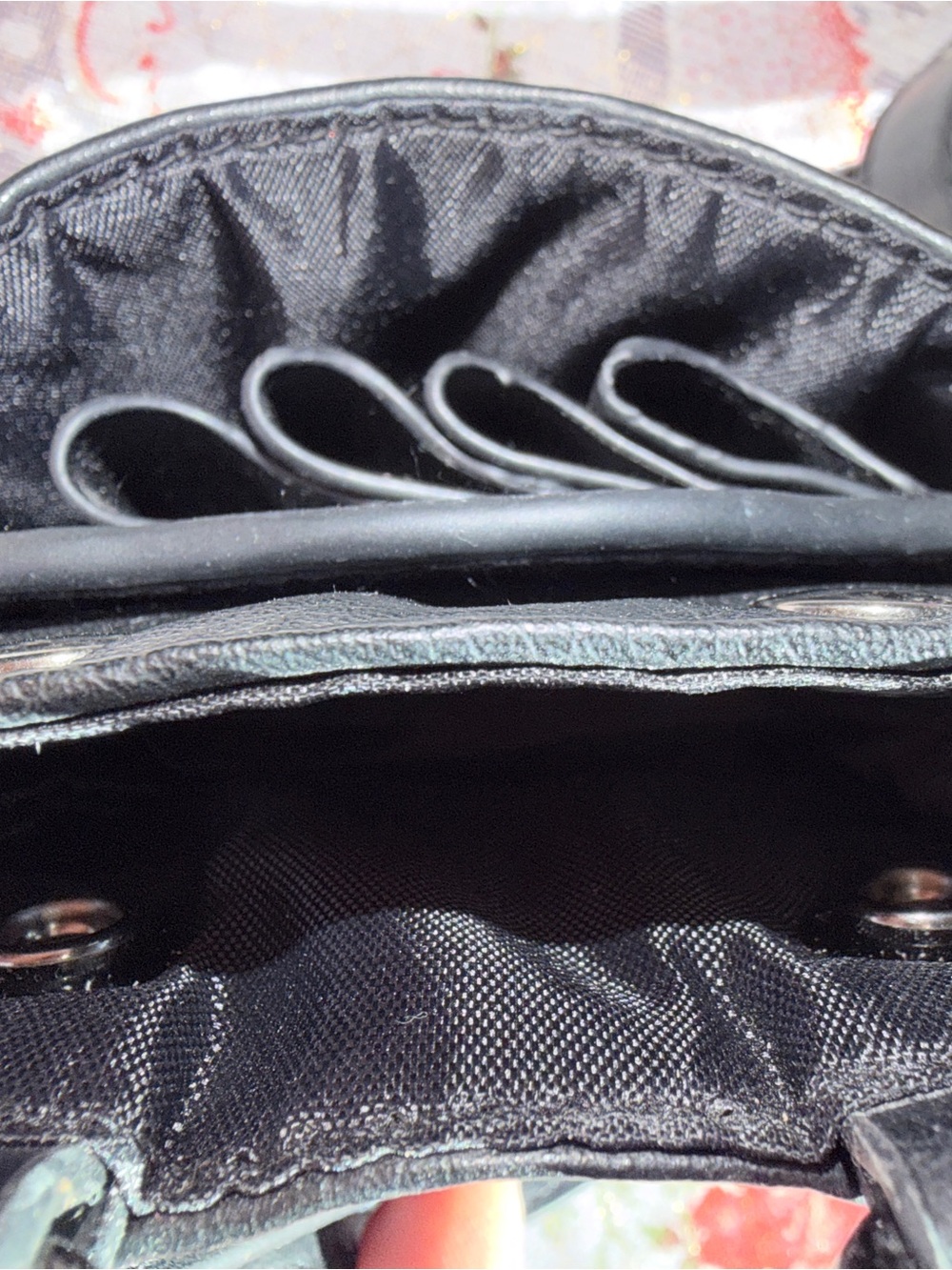 BaByliss Black Crossbody Leather Look Hairstylist Scissors Pouch Tool  ✂️ - Picture 2 of 4